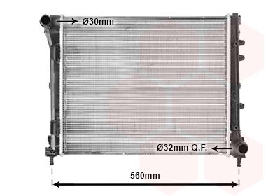 VAN WEZEL Radiators, Motora dzesēšanas sistēma 17002346